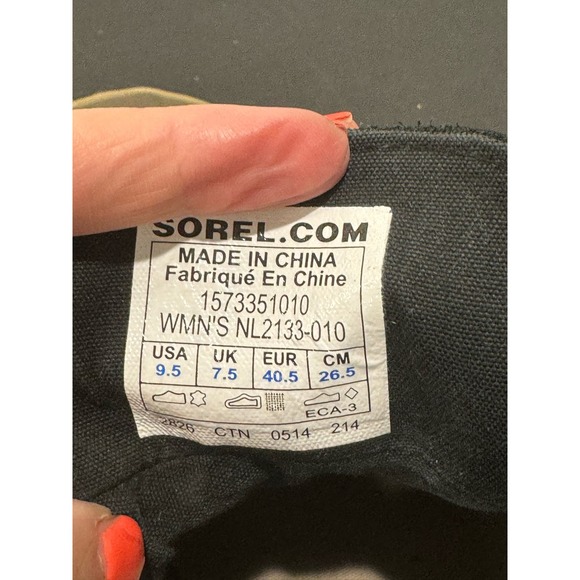 Sorel Out N About Womens Sz 9.5 #NL2133-010 Waterproof Ankle Duck Boots Grey Tan - Picture 9 of 9